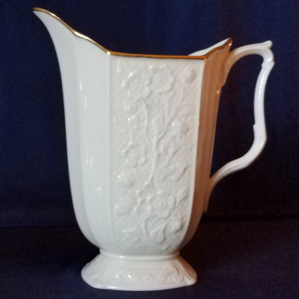 Lenox Vintage Pitcher with Gold Trim